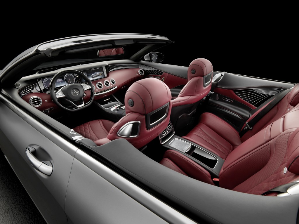 Mercedes-Benz S-Class Cabriolet top down interior view