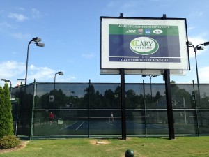 Cary Tennis Championships Tennis Park sign